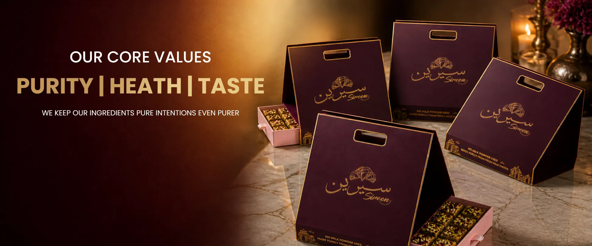 Premium Traditional Sweets and Khoya Barfi by Sireen Delights Lahore